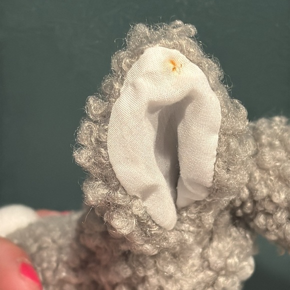 Woolly Bunnie Post Rattle gray STEPHAN BABY - Picture 2 of 8